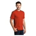 thumbnail image 4 of Port & Company Men's Classic Fit Tall Essential Cotton T-Shirt Orange 2X-Large Tall, 4 of 6