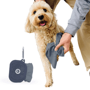 Big Paws Microfiber Portable Dog Towel in Clean Slate