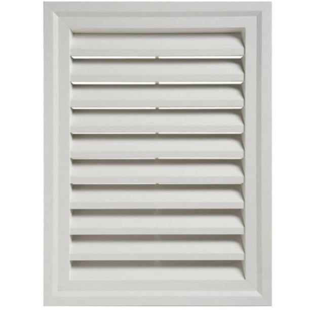 Ply Gem RECTGV1824 18 x 24 in. Rectangular Gable Vent White Walmart