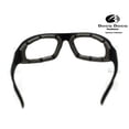 thumbnail image 3 of Motorcycle Sports Biker Riding Glasses Padded Wind Resistant Sunglasses Clear, 3 of 4