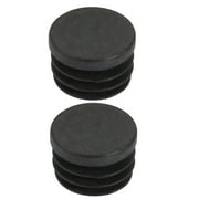 2Pcs Chair Table Leg Plastic Cap Ribbed Round Tube Insert Fit 20mm Diameter Hole
