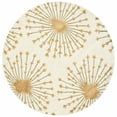 thumbnail image 4 of SAFAVIEH Bella Owen Fire Burst Wool Area Rug, Beige/Gold, 5' x 8', 4 of 9