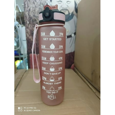 

Ostrifin 900Ml Draagbare Water Fles Motivatie Sport Water Fles Met Tijd Marker Lekvrije Cup Voor Outdoor Sport Fitness Bpa Gratis