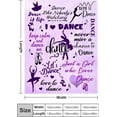 thumbnail image 2 of LHSHID Dancer Gifts Blanket Dance Life Flannel Fleece for Sofa Couch Bed Office All Season 30x40in, 2 of 6