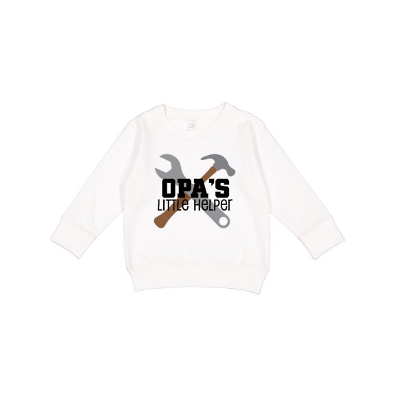 Inktastic Opa Little Helper Grandkid Toddler Sweatshirt