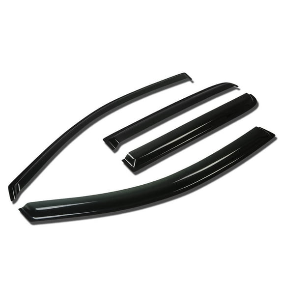 DNA Motoring For 04-14 Nissan Titan Crew Cab 4pcs Side Window Vent Visor Deflector Rain Wind Guard