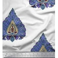 thumbnail image 1 of Soimoi Cotton Cambric Fabric Leaves & Floral Block Fabric Prints by Yard 56 Inch Wide, 1 of 3