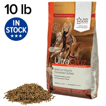 UltraCruz Equine Chondroitin Sulfate Joint Supplement for Horses, 10 lb, Pellet (80 Day Supply)