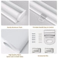 thumbnail image 4 of MYshade Cordless Blackout Roller Shades for Windows White-38"W*72"H Room Darkening Rolled up Blinds with Spring System Pull Down Shades Window Blinds for Home, 4 of 8