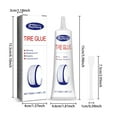 Kissshow Tire Glue, Tire Repairs Kit, Suitable For Quickly Repairing
