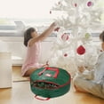 thumbnail image 6 of BERTDOMD 4-Pack Christmas Wreath Storage Bags, Premium Round Plastic Xmas Storage Organizer Bags, 6 of 6