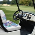 thumbnail image 6 of Pzuqiu Golf Cart Seat Cover, Compatible with Outdoor, Golf Cart Front Seat Cover Set Suitable for Club Car Precedent Breathable, Turtle Watercolor, 6 of 10