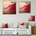 thumbnail image 4 of Designart "Simplistic Crimson Wave Landscape" Coastal Floater Framed Canvas Prints, 4 of 5