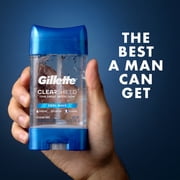 Gillette Antiperspirant and Deodorant for Men, Clear Gel, Cool Wave, 2.85 oz