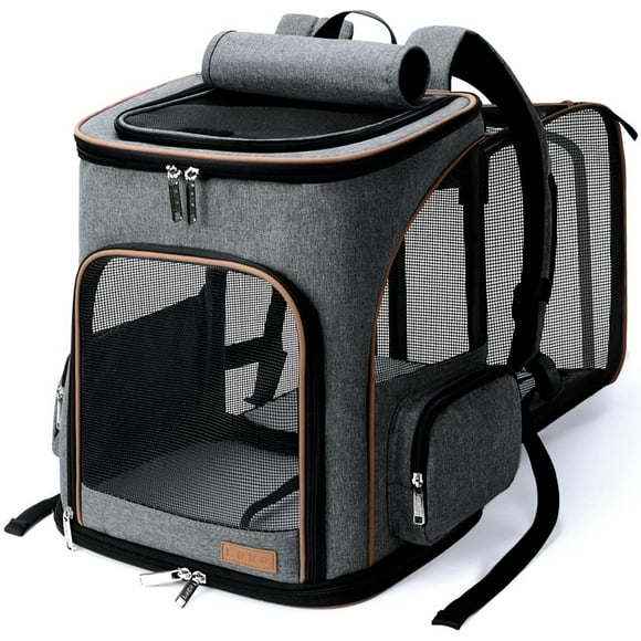 Mochila transportadora de mascotas Lekereise ampliable para mascotas pequeñas