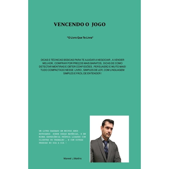 Vencendo o Jogo (Versao sem editar): " O Livro Que Te Livra ", (Paperback)