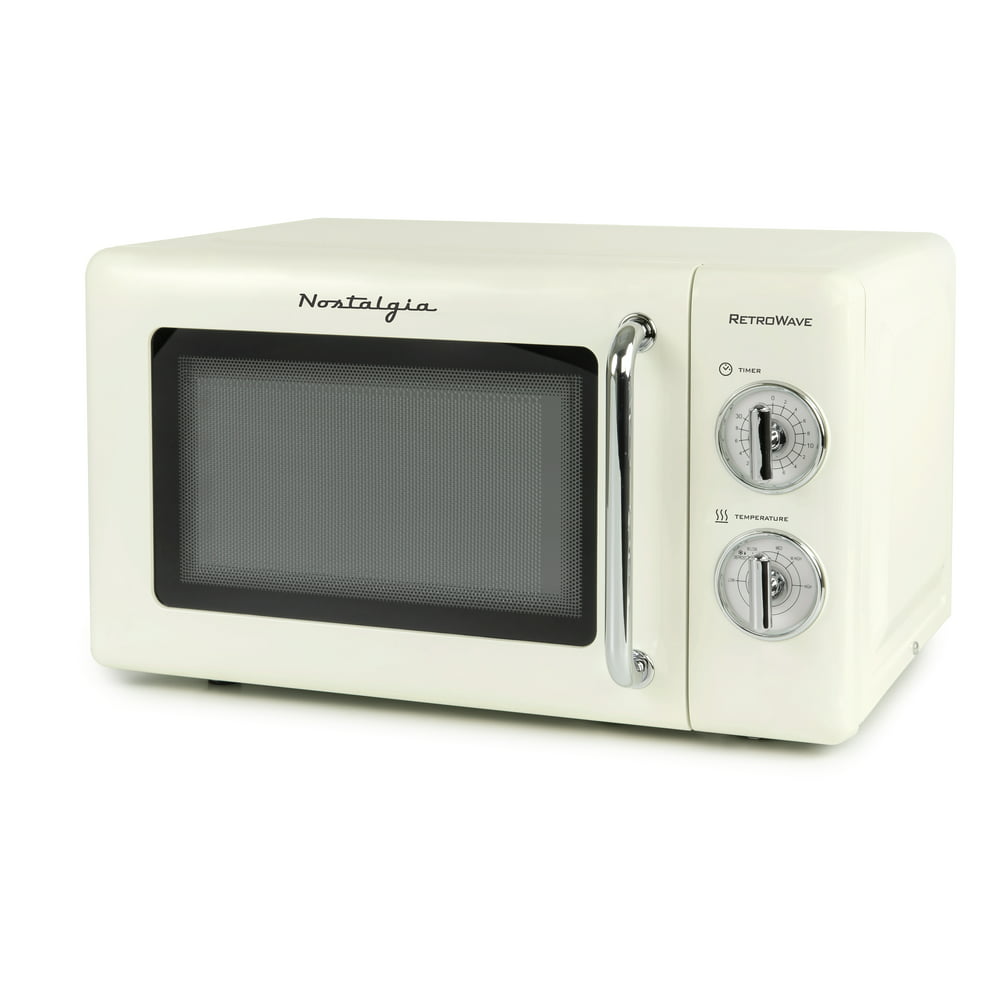 Nostalgia RMOD7IVY 0.7 Cu. Ft. 700-Watt Microwave With Retro Dials