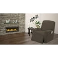 thumbnail image 2 of MarCielo One Piece Stretch Recliner Slipcover Stretch Fit Furniture Chair Recliner Lazy Boy Cover Slipcover 1-Piece Couch Cover (Dark Taupe), 2 of 7