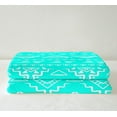 thumbnail image 3 of Turquoise Aztec Fleece Blanket Western Boho Throw Blanket Teal Bohemian Geometric Sherpa Blanket Baby 30"X40" for Kids Adults Exotic Tribal Ethnic Flannel Blanket Rustic Farmhouse Decor, 3 of 6