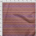 thumbnail image 3 of oneOone Cotton Cambric Fabric Damask & Chevron Ikat Print Fabric BTY 56 Inch Wide, 3 of 4