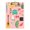 Gold, variant on 12.5x9 Inch Acrylic Clipboard with Metal Clip – Single-Sided Print & Retractable Hook，Cute Summer Elements