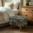thumbnail image 3 of Xixirimido Vintage Forest Camo Pattern Ottoman Cover Rectangle Storage Ottoman Slipcover Stretch Footrest Stool Covers with Elastic Band for Rectangle and Square Ottoman, Small, 3 of 7
