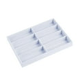 thumbnail image 3 of Bandeja organizadora para gafas de sol, caja de almacenamiento para gafas con 8 compartimentos, ligera y elegante, ideal para viajes, apartamentos, Blanco, 3 of 8