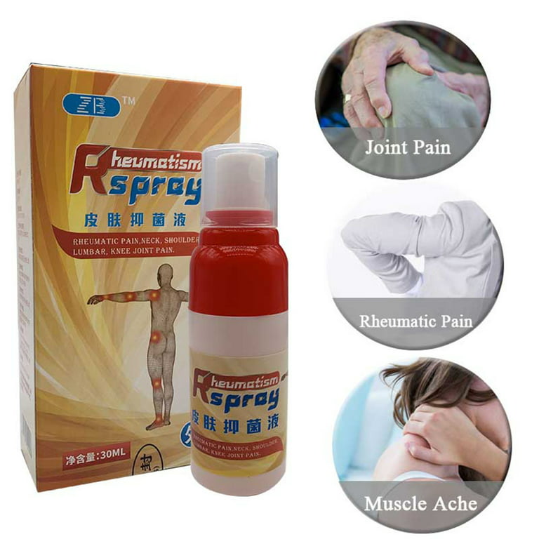 Joint Gout Spray Herbal Extract Pain Relief Mist Body Care Spray for Knees  Joints Lower Back External Use 60Ml 