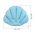 thumbnail image 2 of Unique Bargains Inflatable Bath Pillow with Suction Cups, Terry Cloth Covered Neck Support (Pink, Blue, White) 3 Pack, 2 of 6