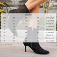 thumbnail image 4 of Womens Chic Ankle Booties Pointed Toe Stiletto Heel Shoes Side Zip Faux Suede Fashion Short Party Evening Date Night Office Daily Wear Boots, 4 of 10