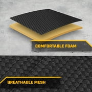 CAT MeshFlex Front Car Seat Covers for Truck SUV Van, Set of 2 Airbag Compatible, Durable Mesh Universal Auto Protectors, Black