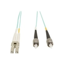 Eaton Tripp Lite Series 10Gb Duplex Multimode 50/125 OM3 LSZH Fiber Patch Cable LC/ST Aqua 1M 3 ft.