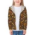 thumbnail image 3 of Kids Zip Up Hoodie for Boys Girls Toddler - Chrysanthemum turkey Lightweight Long Sleeve 18M Boys Girl Clothes, Sun Protection Windproof Jackets Hoodie Sweatshirt, 3 of 7