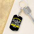 thumbnail image 6 of Can Move Mountains Matthew 17:20 Stainless Steel or 18k Gold Premium Swivel Dog Tag Keychain, 6 of 16