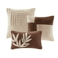 thumbnail image 2 of 7 Piece Faux Suede Comforter Set Beige Cal King, 2 of 9