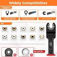 thumbnail image 2 of Oscillating Saw Blades Set Compatible High Efficient Quick Release Tool Kits Versatile Multi Tool Blades Kits Fit for Wood Cutting, 2 of 6