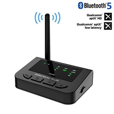 Giveet 265Ft Long Range Bluetooth Transmitter Receiver Pass-Through for TV PC, Plug & Play, Always Power On, Atomatic
