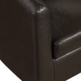 thumbnail image 5 of Convenience Concepts Take a Seat Roosevelt Accent Chair with Ottoman, Espresso Faux Leather, 5 of 7