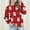 Red, variant on Kids Christmas Gifts Hooded Sweatshirt Long Sleeve Loose Casual Fall Winter Fleece Lined Outerwear for Children 5-15 Years(Yellow,7 Years)