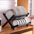 thumbnail image 4 of Voiceine 1 Set Folding Dish Drainer Plate Drying Rack Plate Holder Dish Rack Drying Strainer, 4 of 10