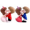 thumbnail image 1 of 2 Pairs Adorable Couples Desktop Cake Topper Plastic Dashboard Decoration, 1 of 9