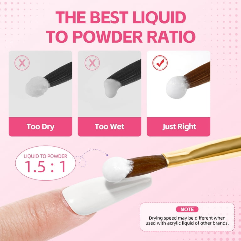 Acrylic Nail Kit Complete Set Nails Kit Acrylic Set with Drill and U V Light Professional Acrylic Powder Glitter Decorations Rhinstones Nail Starter Kit Gifts for Women