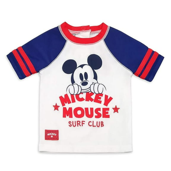Disney Mickey Mouse Rash Guard for Boys, Size 9-12 Months