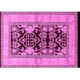 thumbnail image 1 of Ahgly Company Indoor Rectangle Oriental Pink Industrial Area Rugs, 7' x 9', 1 of 4