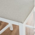 thumbnail image 6 of Linon Holdrege 22" High Back Counter Stools, Set of 2, White/Light Gray Faux Leather, 6 of 13