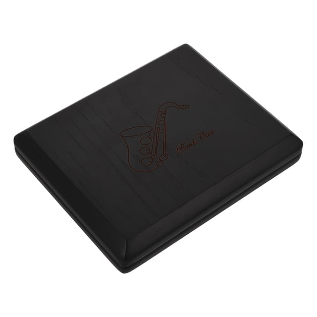 HONITANO Elegant Wooden Reed Storage Box for Clarinet Alto and Tenor Saxophone with Scratch Resistant Finish