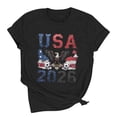 thumbnail image 5 of Busydd Womens T Shirts Trendy Crew Neck Soccer Graphic Tees Casual Summer Versatile Short Sleeve Going Out Tops XL, 5 of 7