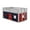 Dove Gray/Blue/Red, variant on Alaterre Jasper Twin Junior Loft Bed, Dove Gray Frame and Red/Blue Bottom Playhouse Tent