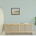 thumbnail image 2 of Stupell Coastal Sandy Sunlit Beach Landscape Painting Black Floater Framed Art Print Wall Art, 2 of 9