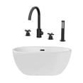 thumbnail image 2 of Hudson 65 Inch Acrylic Double Ended Freestanding Tub and Faucet Package, 2 of 2